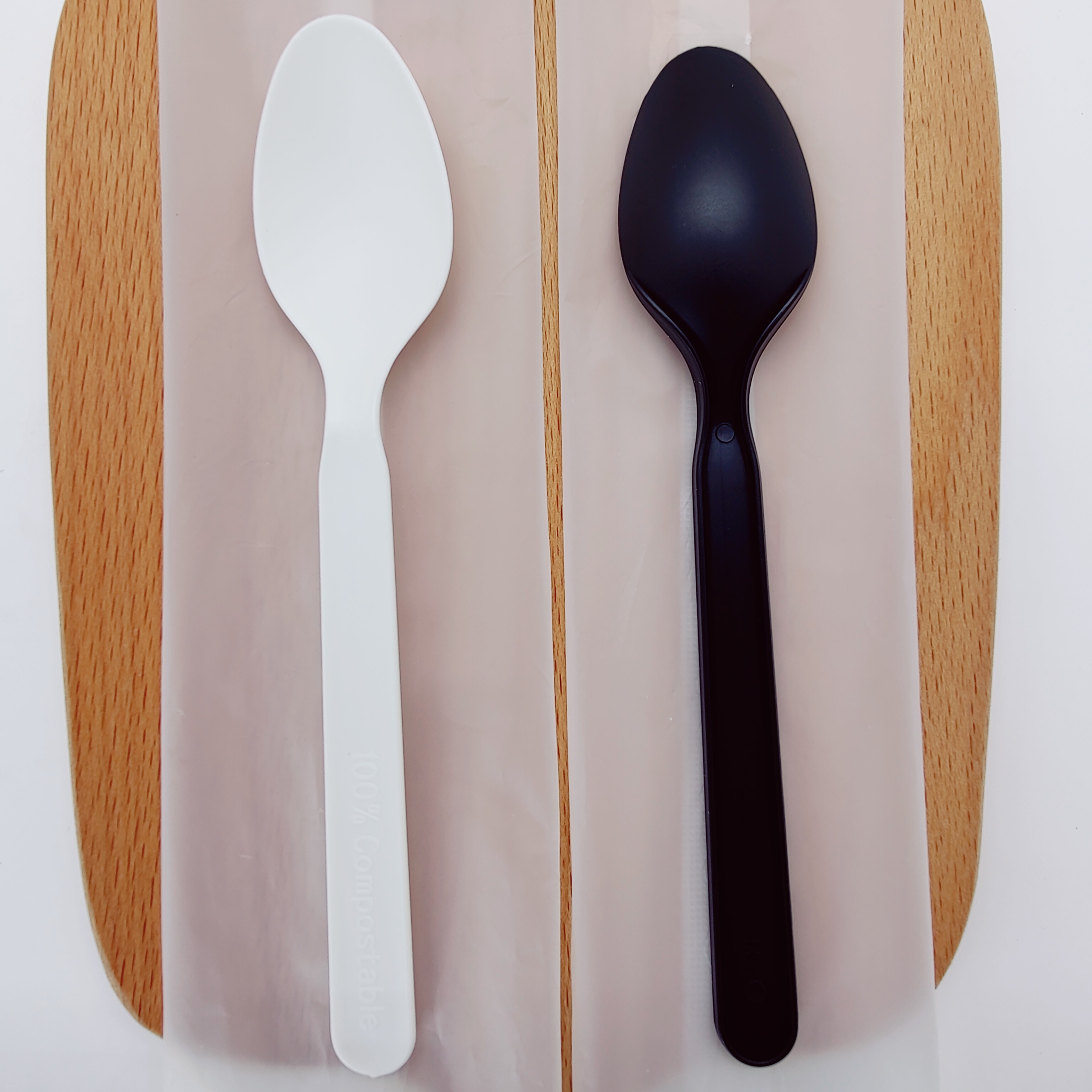GreenWorks HJ-PLA-02(CW) CPLA spoon individually wrapped