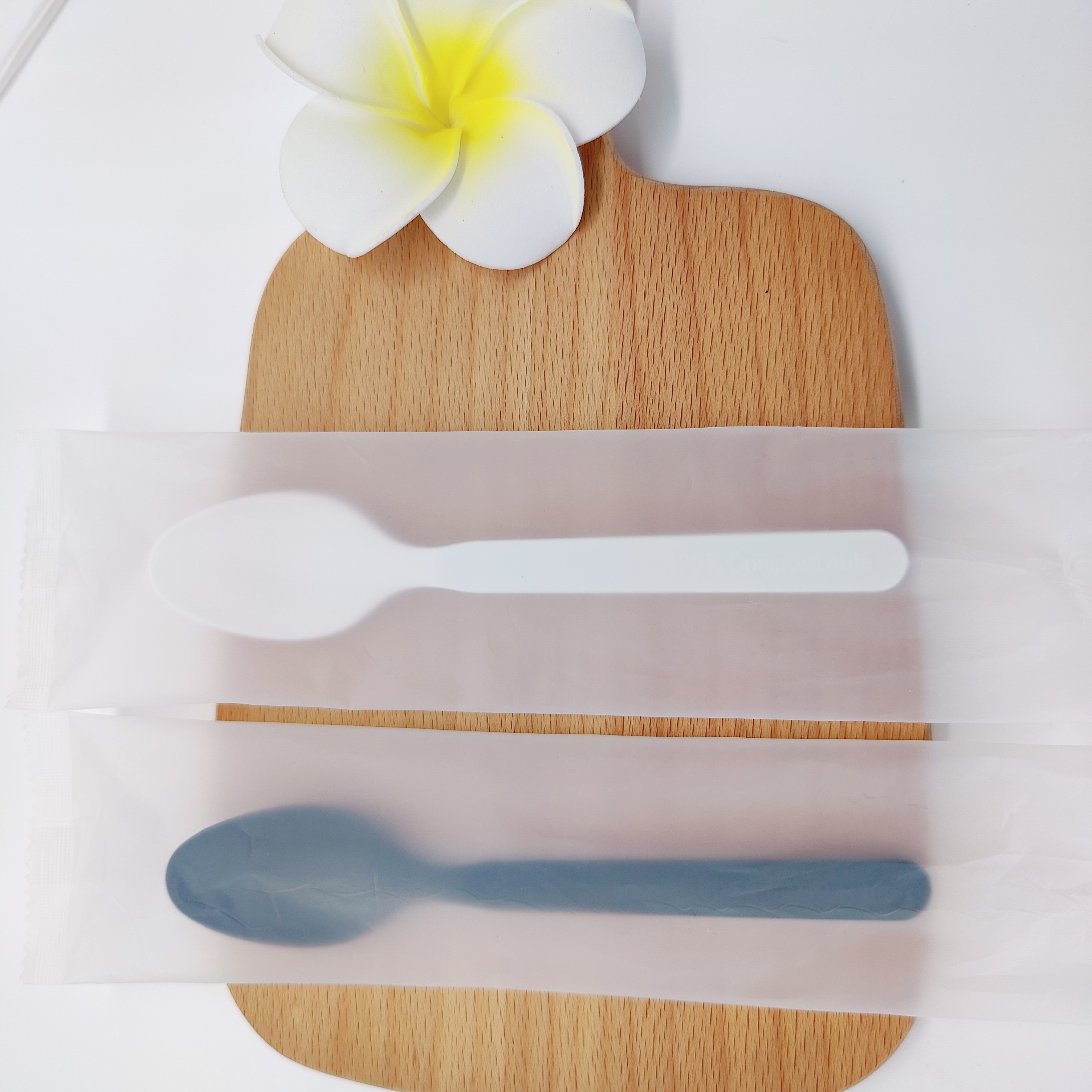 GreenWorks HJ-PLA-02(CW) CPLA spoon individually wrapped