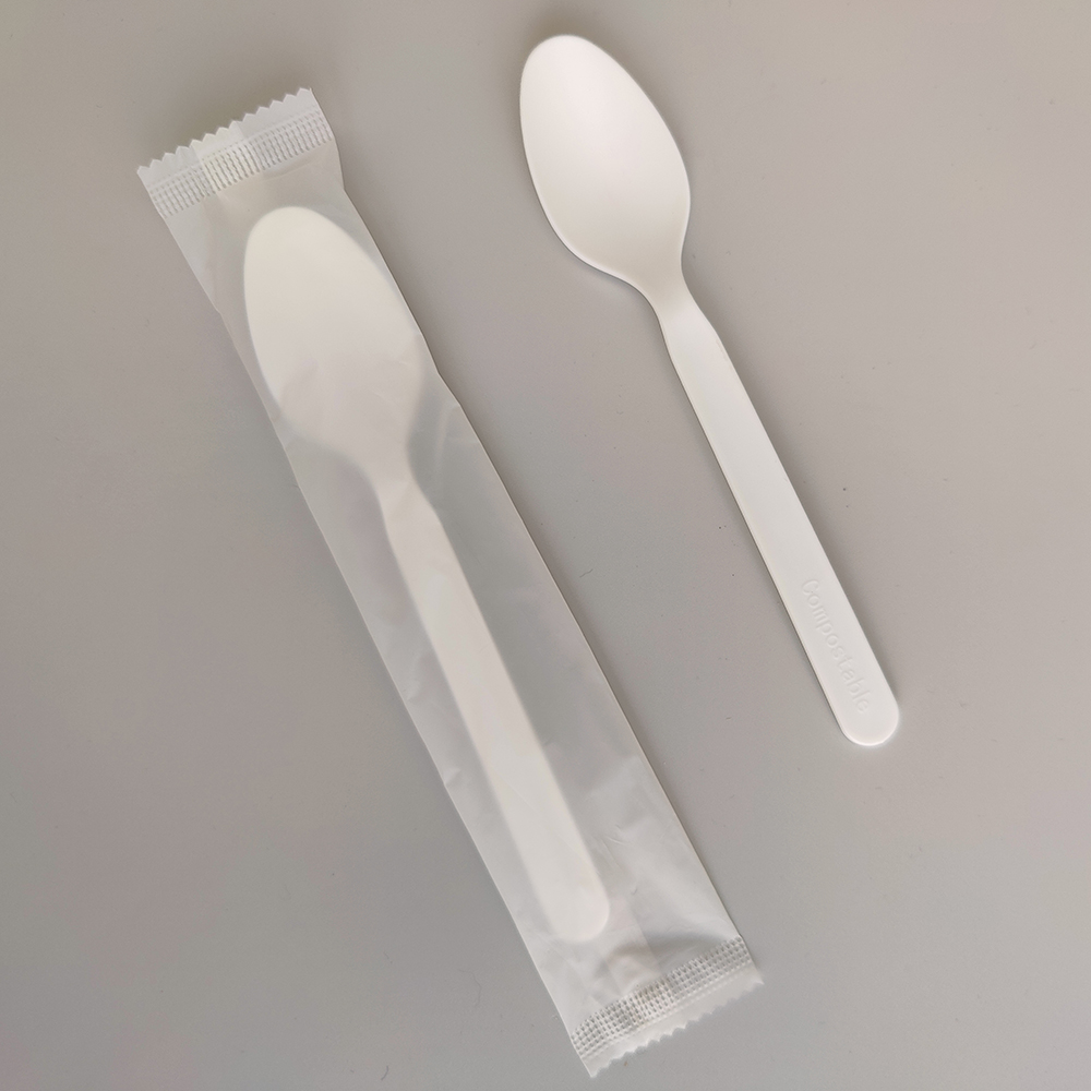 GreenWorks HJ-PLA-02(CW) CPLA spoon individually wrapped