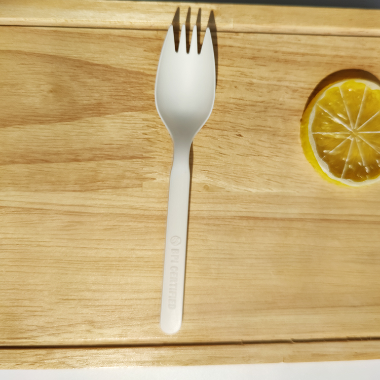 2022 GreenWorks HJ-PLA-21 spork Compostable eco-friendly biodegradable CPLA spork in bulk tableware flatware cutlery utensils sets