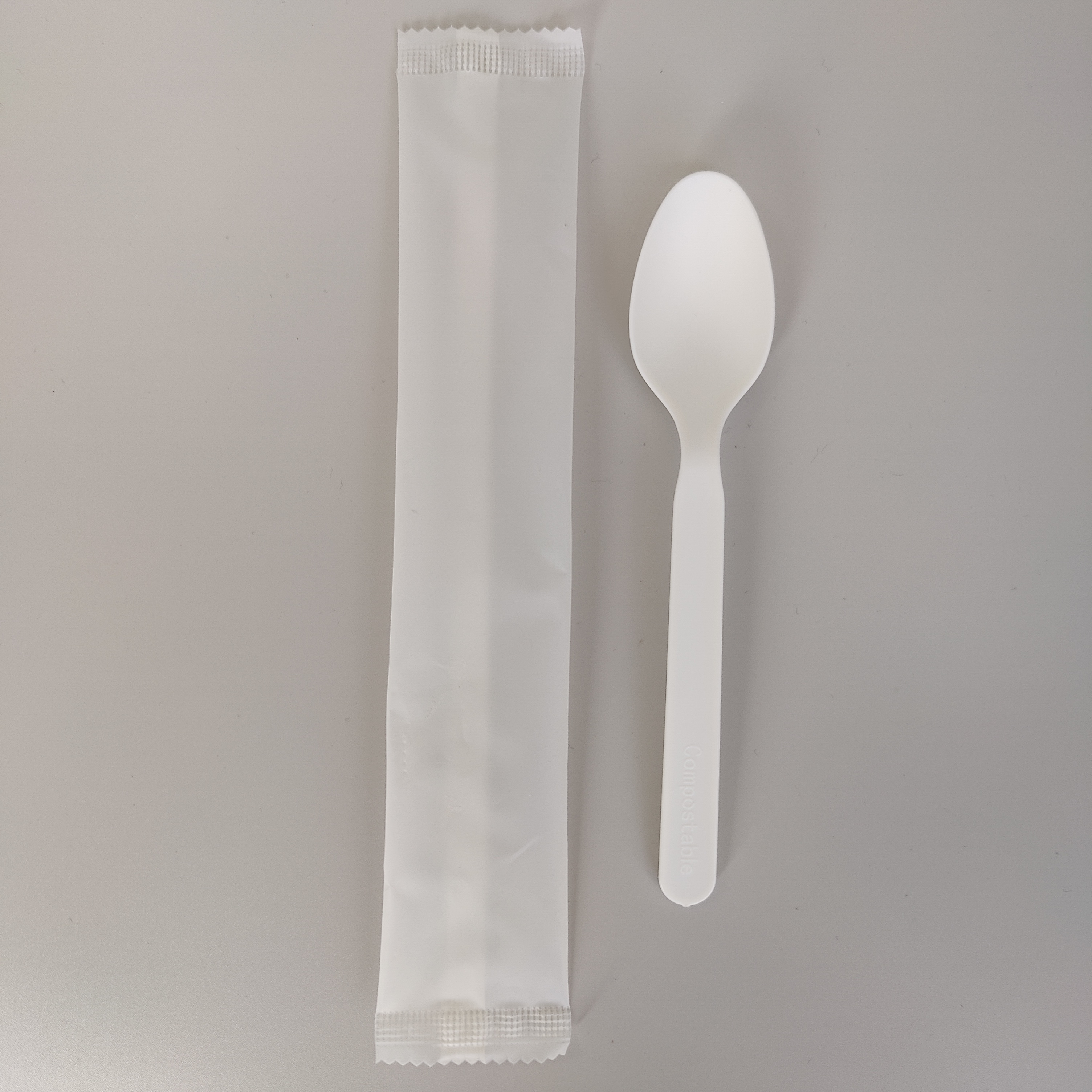 GreenWorks HJ-PLA-02(CW) CPLA spoon individually wrapped