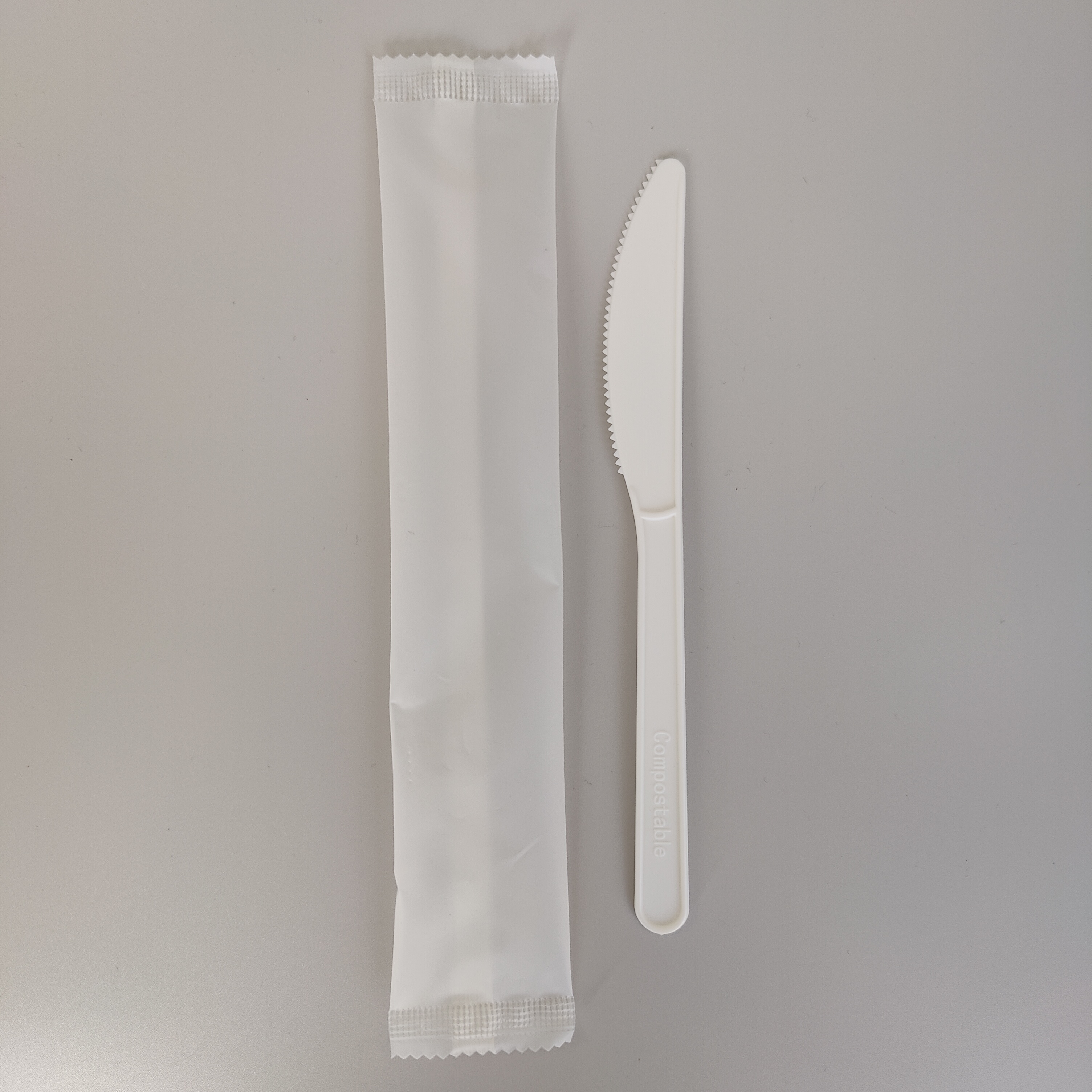 GreenWorks HJ-PLA-03(CW) CPLA knife individually wrapped